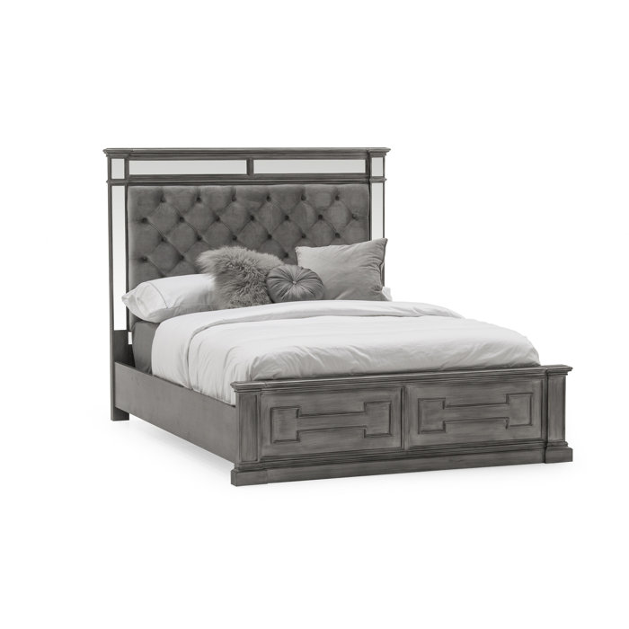 Canora Grey Jon gepolsterter Bettrahmen & Bewertungen | Wayfair.de